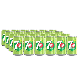 7Up Zero Barcoded Cans, 24 x 330ml