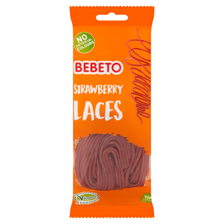 Bebeto Strawberry Laces 140g
