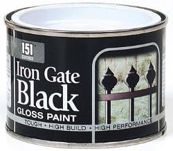 151 Coatings Iron Gate Black Gloss Paint 180ml