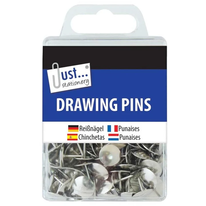 Tallon Drawing Pins Assorted Colours Approx 120 Pack